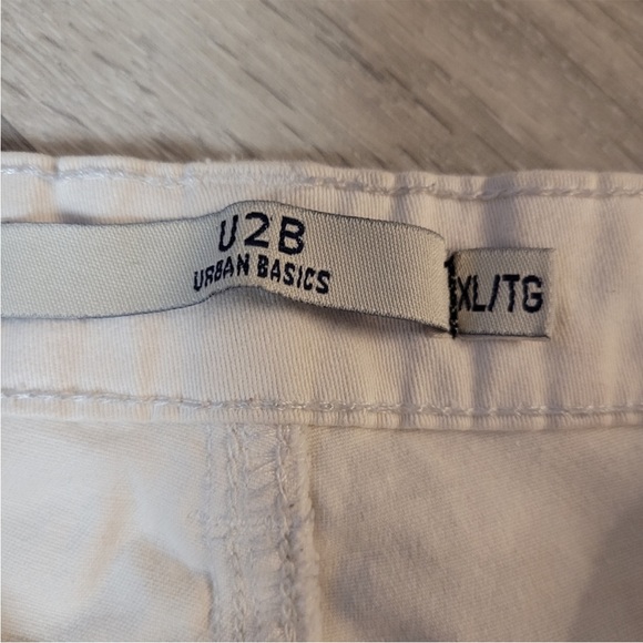 White High waist jeans short Urban Basics U2B size XL great shape - Picture 4 of 4